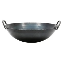 Yamada Hammered Iron Double-Handle Deep Wok (1.2mm Thickness) 8 Yamada Hammered Iron Double-Handle Deep Wok (1.2mm Thickness) -Kitchen Utensils Store YamadaHammeredIronDouble HandleDeepWok 1.2mmThickness 3