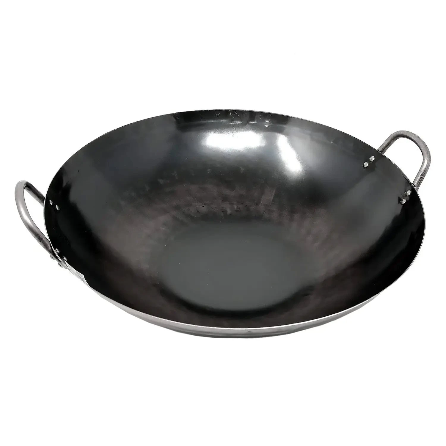 Yamada Hammered Iron Double-Handle Wok (1.6mm Thickness) 3 Yamada Hammered Iron Double-Handle Wok (1.6mm Thickness)