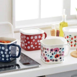 Yutaka Horo Enameled Multi Square Pot Dot -Kitchen Utensils Store YutakaHoroEnameledMultiSquarePot 2 3662a2e1 40e6 4380 bff4 e31bc9e73867