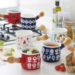 Yutaka Horo Plune Enameled Petit Milk Pan Candy Flower -Kitchen Utensils Store YutakaHoroPluneEnameledPetitMilkPan f516db64 714f 44f0 b35b 8e3127ad5b15