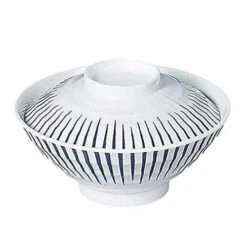 ENTEC Tokusa Pattern Melamine Donburi Rice Bowl 14.4cm