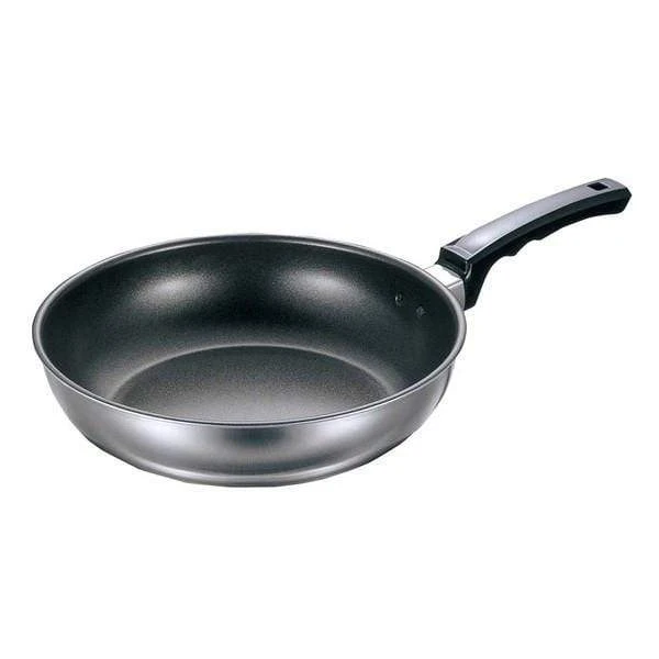 Fujinos 3-Ply Stainless Steel Non-Stick Induction Wok 27cm 3 Fujinos 3-Ply Stainless Steel Non-Stick Induction Wok 27cm