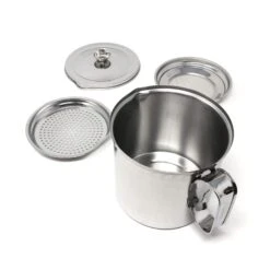 Ichibishi Stainless Steel Oil Storage Pot 12 Ichibishi Stainless Steel Oil Storage Pot -Kitchen Utensils Store ichibishi stainless steel cooking oil keeper with double filter strainer 1 2l oil storage containers 6926290714707