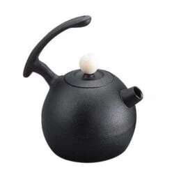 Ikenaga Cast-Iron Contemporary Design Round Tetsubin Kettle