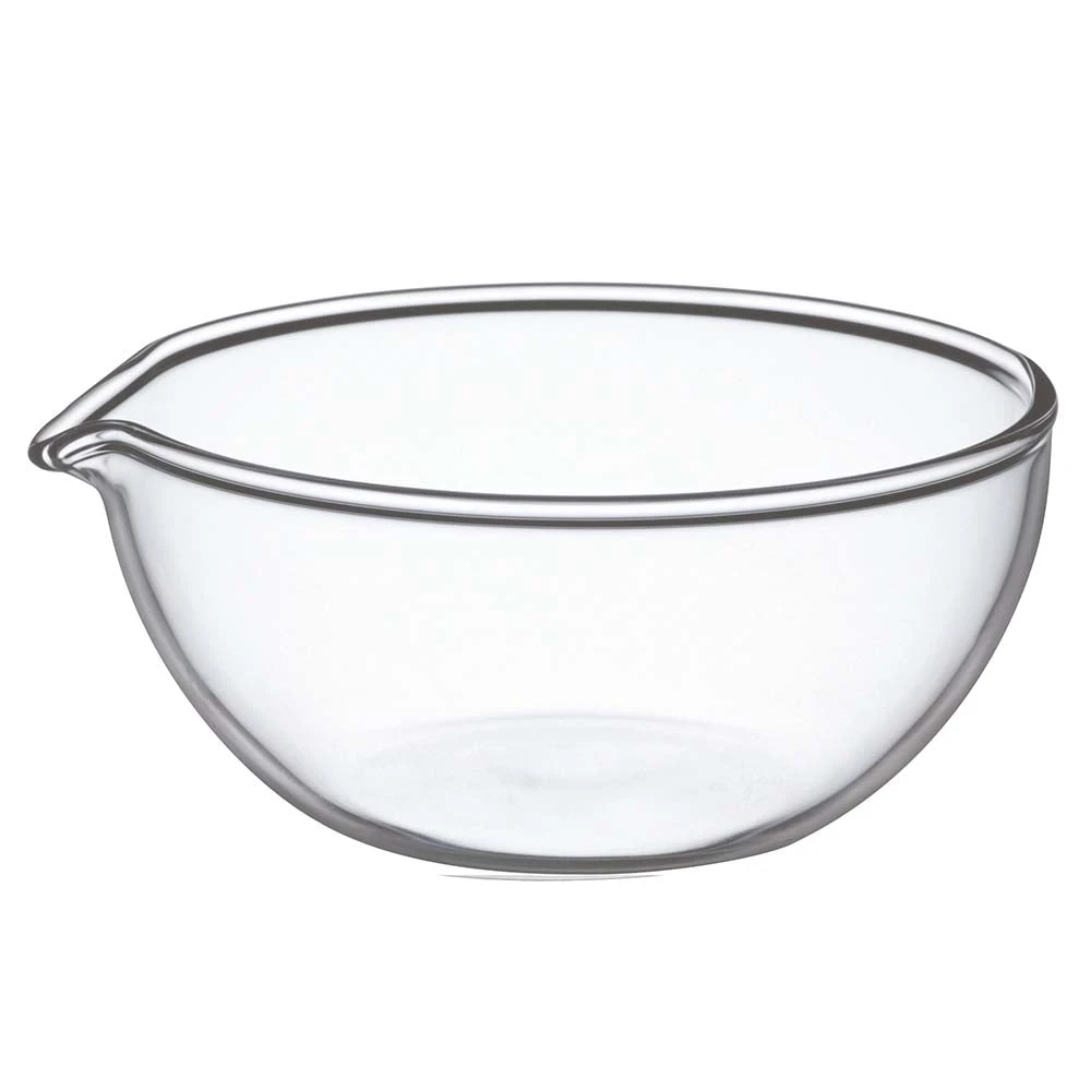 Iwaki Heat Resistant Glass Lipped Bowl 3 Iwaki Heat Resistant Glass Lipped Bowl