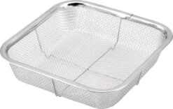 MINEX Stainless Steel Square Mesh Colander -Kitchen Utensils Store minex stainless steel square mesh colander 18cm colanders 24487492687