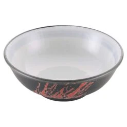 EBM Porcelain Rolled Rim Ramen Noodle Soup Bowl