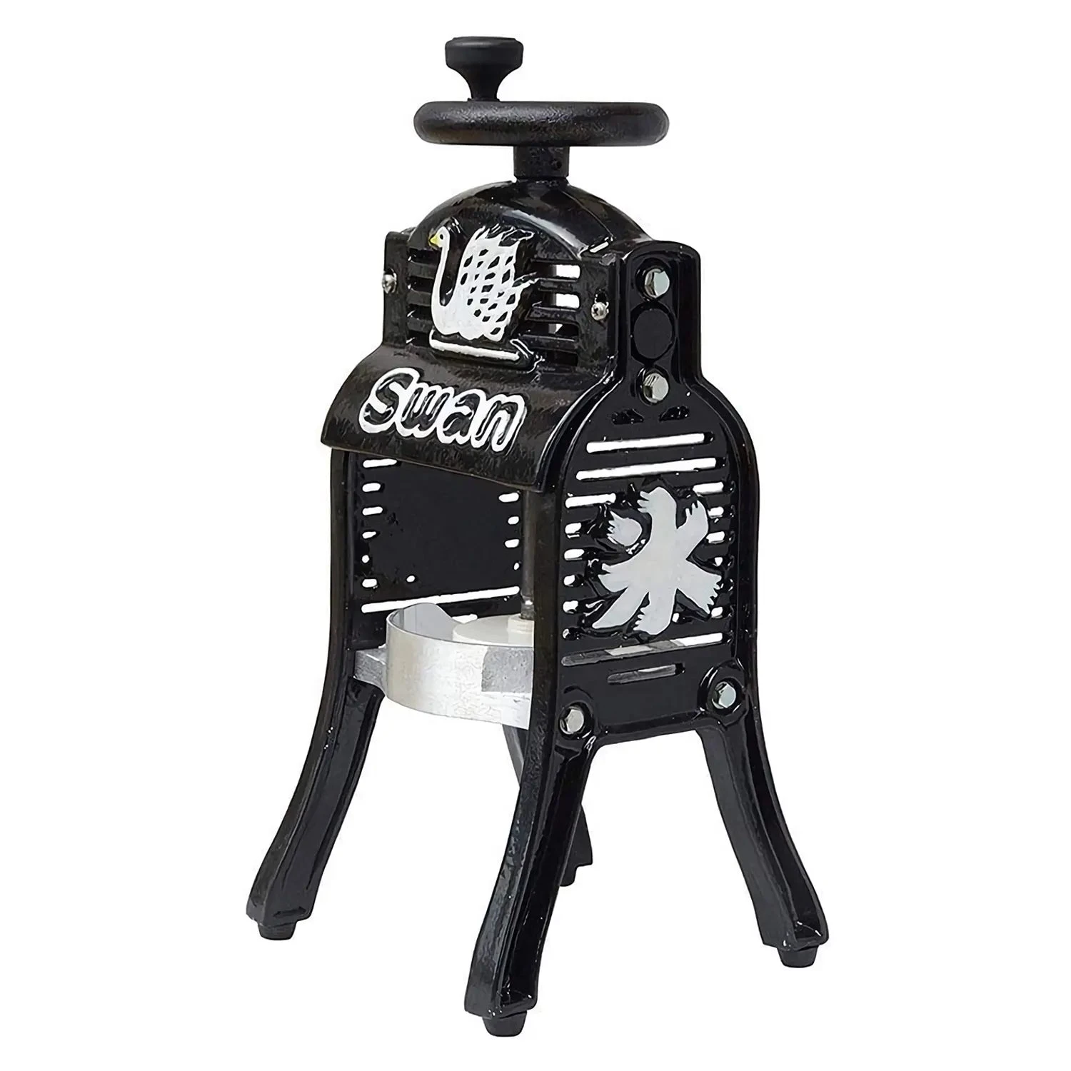 Swan Cast Iron Manual Shaved Ice Machine Black 4 Swan Cast Iron Manual Shaved Ice Machine Black - Image 2