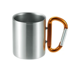 Takeda Stainless Steel Double-Wall Insulated Mug With Karabiner Handle 240ml 11 Takeda Stainless Steel Double-Wall Insulated Mug With Karabiner Handle 240ml -Kitchen Utensils Store takeda stainless steel double wall insulated mug with karabiner handle 240ml 5 colours orange mugs 27376660559