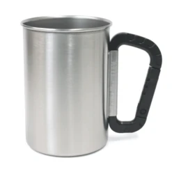 Takeda Stainless Steel Mug With Plastic Karabiner Handle