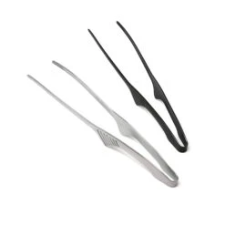 Todai Rikyu Black Stainless Steel Chopstick Tongs -Kitchen Utensils Store todai rikyu black stainless steel non slip yakiniku bbq clever tongs cooking tongs 4486545309779