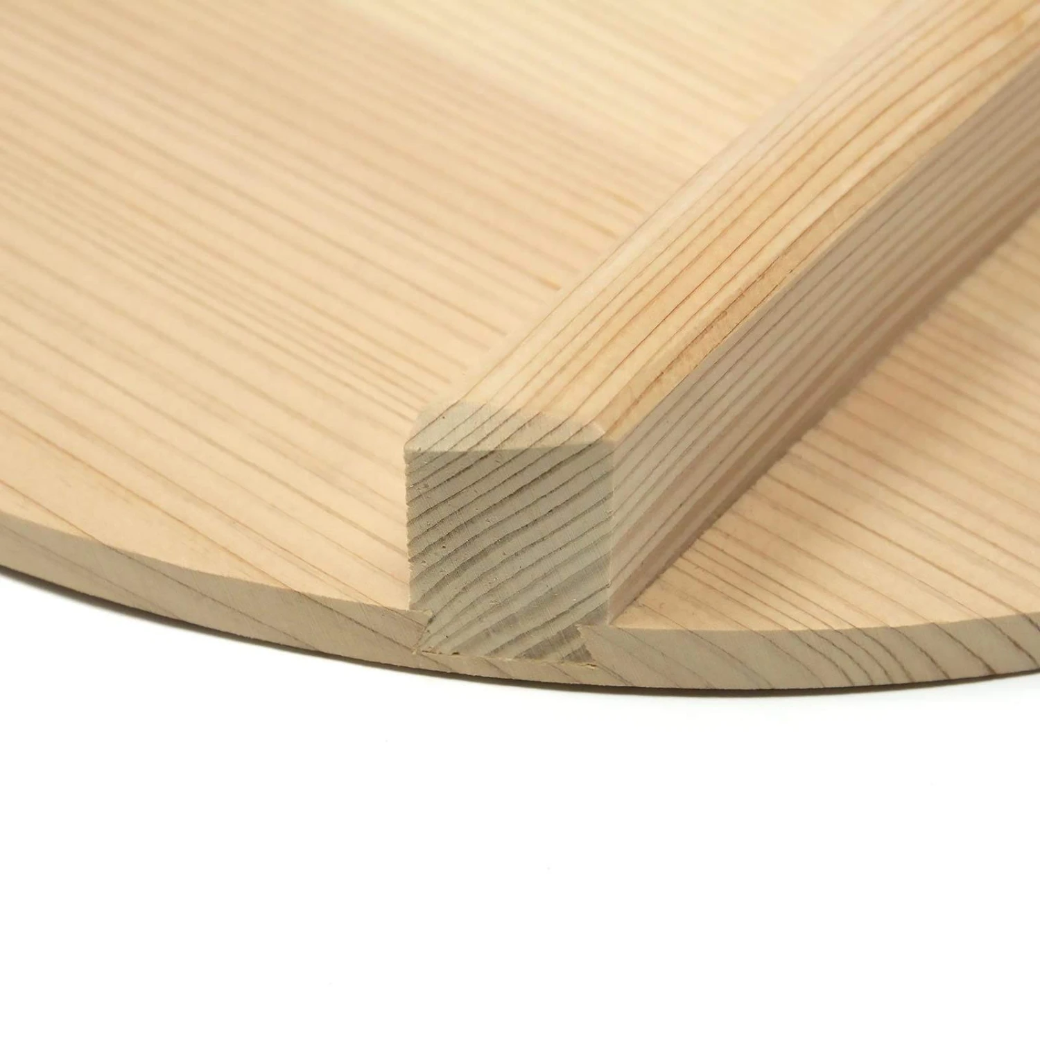 Yamacoh Sawara Cypress Round Wooden Lid For Hangiri Sushi Rice Mixing Bowl 5 Yamacoh Sawara Cypress Round Wooden Lid For Hangiri Sushi Rice Mixing Bowl - Image 3